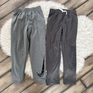 Set of 2 Kids Gray Athletic Pants Set